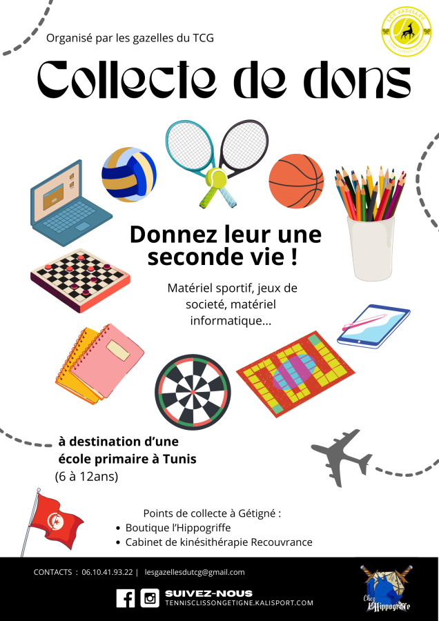 Les Gazelles du TCG : faites à un don pour les élèves